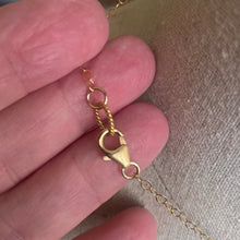 Load image into Gallery viewer, Blue Topaz Rainbow Moonstone Inlay  Cut Necklace