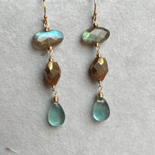 Load image into Gallery viewer, Labradorite, Mystic Golden Labradorite and Fluorite Gemstones, OOAK
