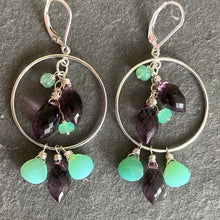 Load image into Gallery viewer, Winery Tour Pummy Hoop Earrings