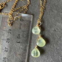 Load image into Gallery viewer, Prehnite Trio Necklace, OOAK