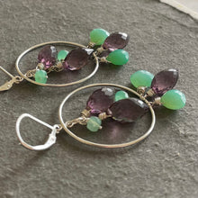 Load image into Gallery viewer, Winery Tour Pummy Hoop Earrings