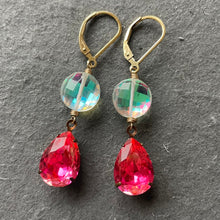 Load image into Gallery viewer, Oh So Pretty Watermelon Baubles, modern vintage crystal