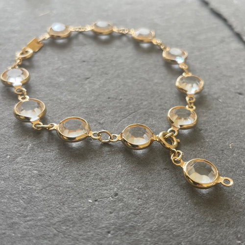 Vintage Swarovski Crystal Bracelet, Estate Jewel