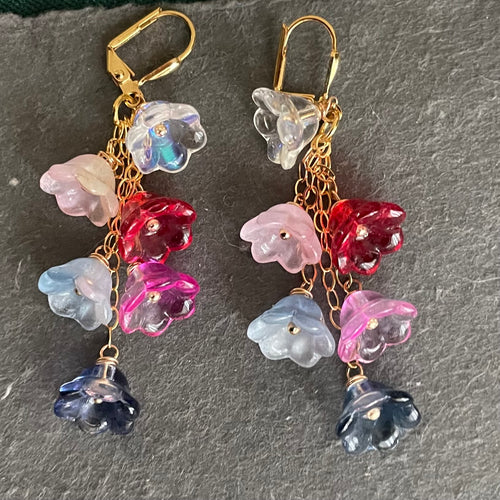 Zingy Springy Flower Cascade no. 2 Earrings