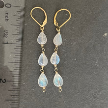 Load image into Gallery viewer, Rainbow Moonstone Earrings