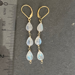 Rainbow Moonstone Earrings