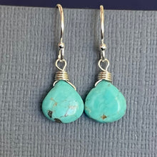 Load image into Gallery viewer, Turquoise Mini Earrings, OOAK