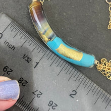 Load image into Gallery viewer, Sea Layers Murano Glass Necklace, OOAK