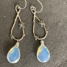 Load image into Gallery viewer, Spring in Your Step Opalite Artisan Floral Earrings