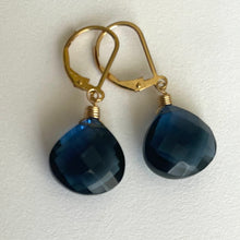 Load image into Gallery viewer, London Blue Earrings, metal choices