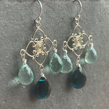 Load image into Gallery viewer, London Blue Balinese Earrings