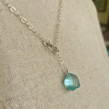 Load image into Gallery viewer, Blue Star Quartz Y Lariat Necklace