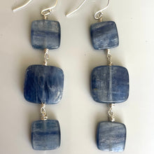 Load image into Gallery viewer, Kyanite Square Earrings