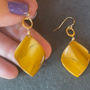 Mookaite Jasper Earrings, OOAK
