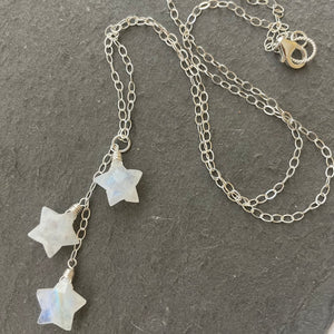 Star moonstone necklace