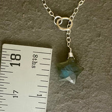 Load image into Gallery viewer, Star Labradorite Y Necklace