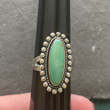 Load image into Gallery viewer, Vintage Genuine Turquoise ring, Sterling Silver, sz. 5.25, Estate Jewelry