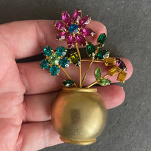 Load image into Gallery viewer, Vintage Estate Flower Pot Pin, OOAK