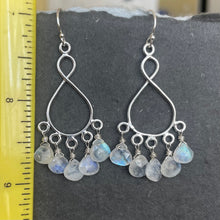 Load image into Gallery viewer, Rainbow Moonstone Infinity Chandelier