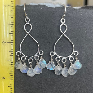 Rainbow Moonstone Infinity Chandelier