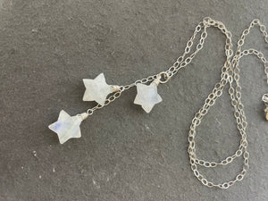 Star moonstone necklace