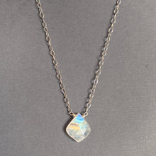 Load image into Gallery viewer, Rainbow Moonstone Moroccan Cut Necklace, OOAK
