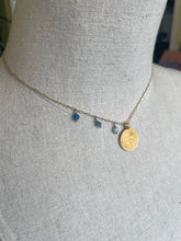 Load image into Gallery viewer, Good Health Apatite and 24k gold vermeil over Sterling silver necklace, Estate jewelry