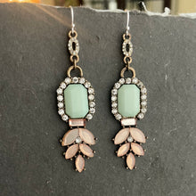 Load image into Gallery viewer, Vintage Art Deco Earrings, OOAK