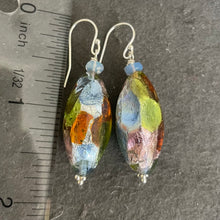 Load image into Gallery viewer, Festivale Murano Glass and Opal Earrings, OOAK
