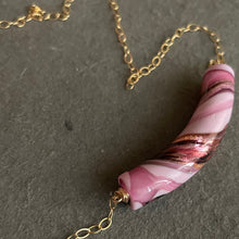 Load image into Gallery viewer, Pink Murano Glass Necklace, all will be OOAK