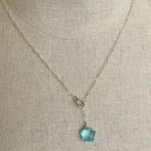 Load image into Gallery viewer, Blue Star Quartz Y Lariat Necklace