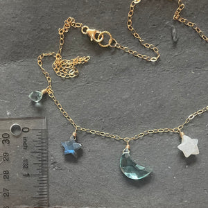 Moon and Stars Necklace