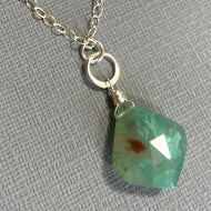 Aquaprase Moroccan Cut Necklace, OOAK