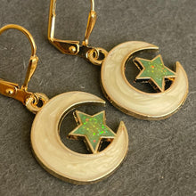 Load image into Gallery viewer, Fun Moon and Star Earrings