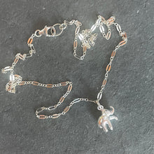 Load image into Gallery viewer, Elephant Necklace, Sterling Silver
