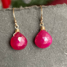 Load image into Gallery viewer, Mystic Pink Chalcedony Earrings, OOAK