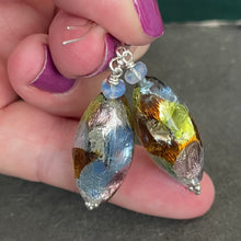 Load image into Gallery viewer, Festivale Murano Glass and Opal Earrings, OOAK