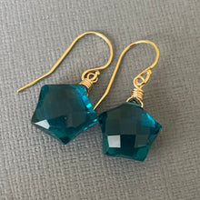 Load image into Gallery viewer, London Blue Modern Star Earrings