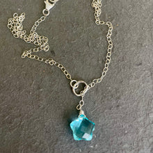 Load image into Gallery viewer, Blue Star Quartz Y Lariat Necklace