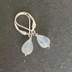 Rainbow Moonstone Single Earrings