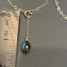 Load image into Gallery viewer, Labradorite Y Necklace, OOAK