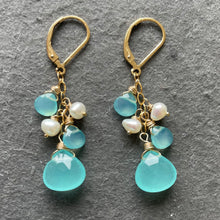 Load image into Gallery viewer, The Blues Dangle Earrings