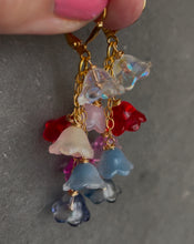 Load image into Gallery viewer, Zingy Springy Flower Cascade no. 2 Earrings