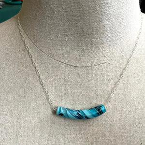 Aqua Blue Murano Glass Necklace , all are OOAK