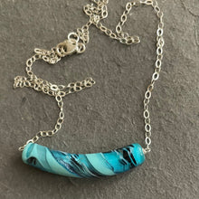 Load image into Gallery viewer, Aqua Blue Murano Glass Necklace , all are OOAK