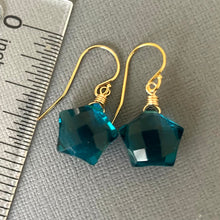 Load image into Gallery viewer, London Blue Modern Star Earrings