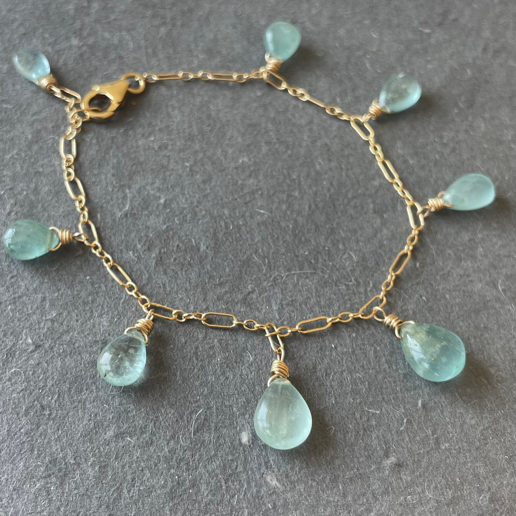 Aquamarine Bracelet, OOAK
