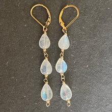 Load image into Gallery viewer, Rainbow Moonstone Earrings