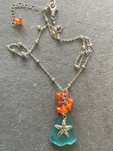 Load image into Gallery viewer, Authentic Sea Glass Necklace, Estate Jewelry