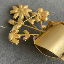 Load image into Gallery viewer, Vintage Estate Flower Pot Pin, OOAK